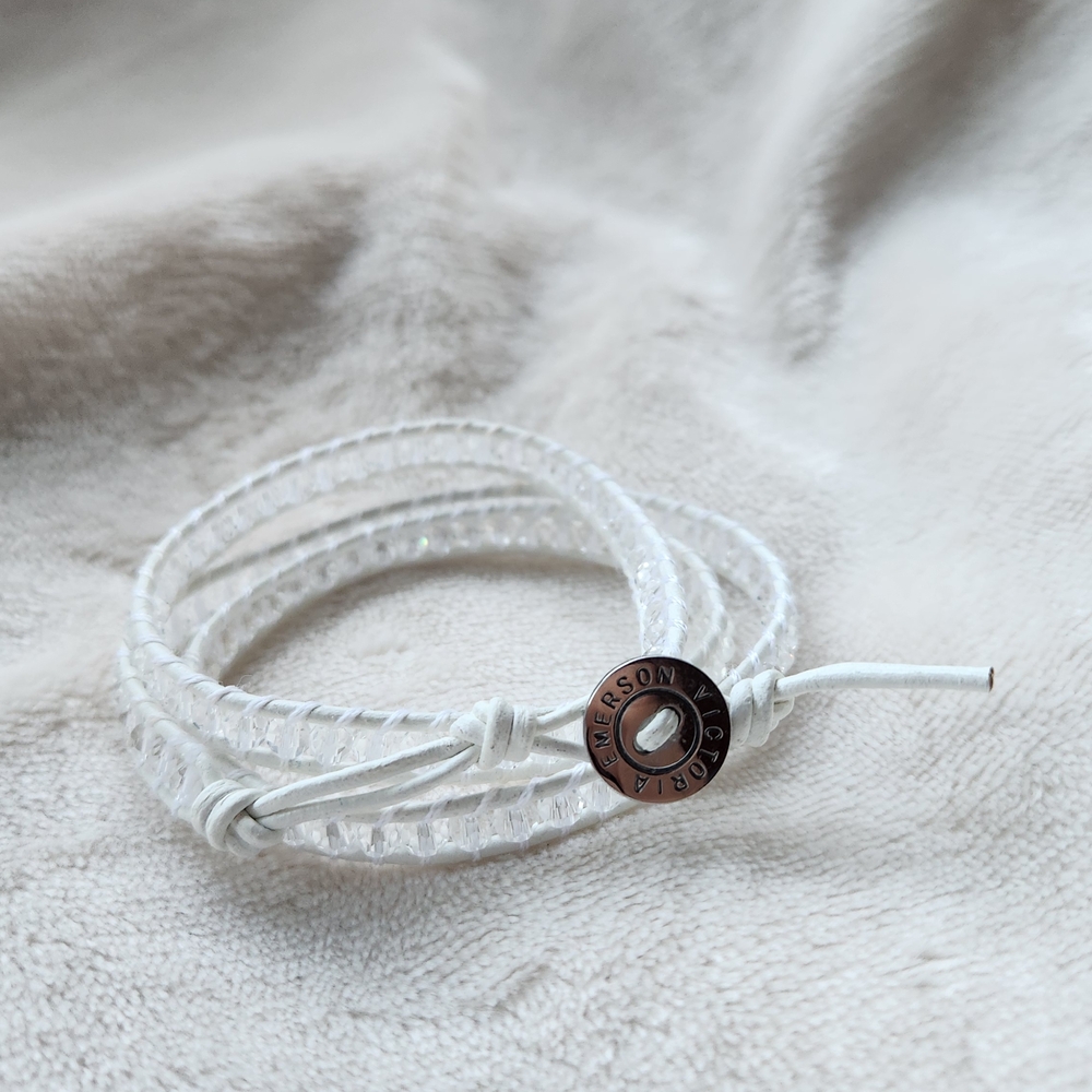 Elegant White Wrap Bracelet